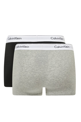 Modern Cotton Stretch Trunks, Pack of Two